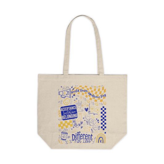 World Down Syndrome Day Tote | 3.21 Awareness Bag | Different Not Less | Celebrate the Extra | Acceptance Inclusion Belonging Tote