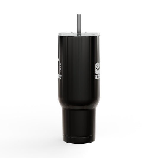 Go, Send, Answer-Send Them Collection- 40oz Engraved Travel Tumbler with Straw