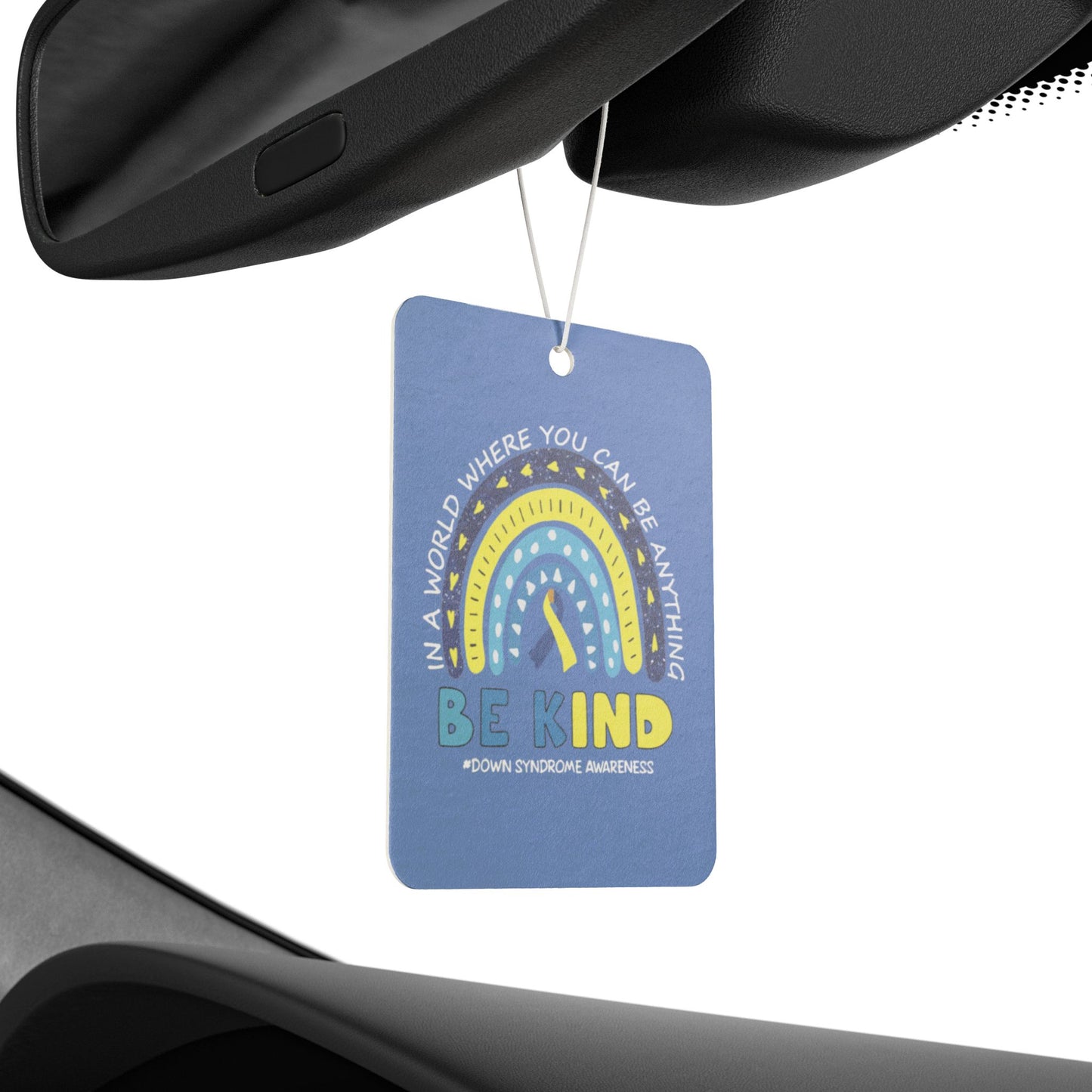 Be Kind | Celebrate the Extra Car Air Freshener | Down Syndrome Awareness 3.21 | Trisomy 21 | World Down Syndrome Day | Inclusion & Advocacy Gift