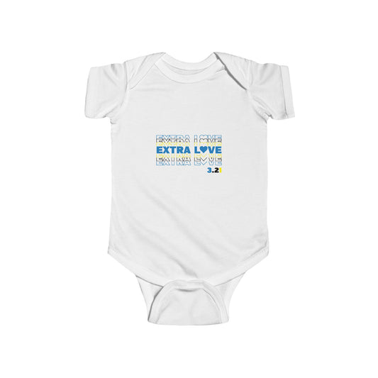 Extra Love Infant Onesie | Down Syndrome Awareness | Celebrate the Extra | World Down Syndrome Day