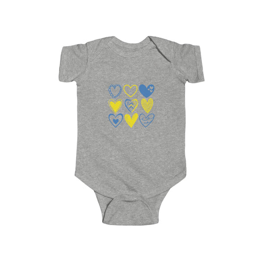 3:21 Heart Doodles Infant Onesie | Down Syndrome Awareness | Celebrate the Extra | World Down Syndrome Day