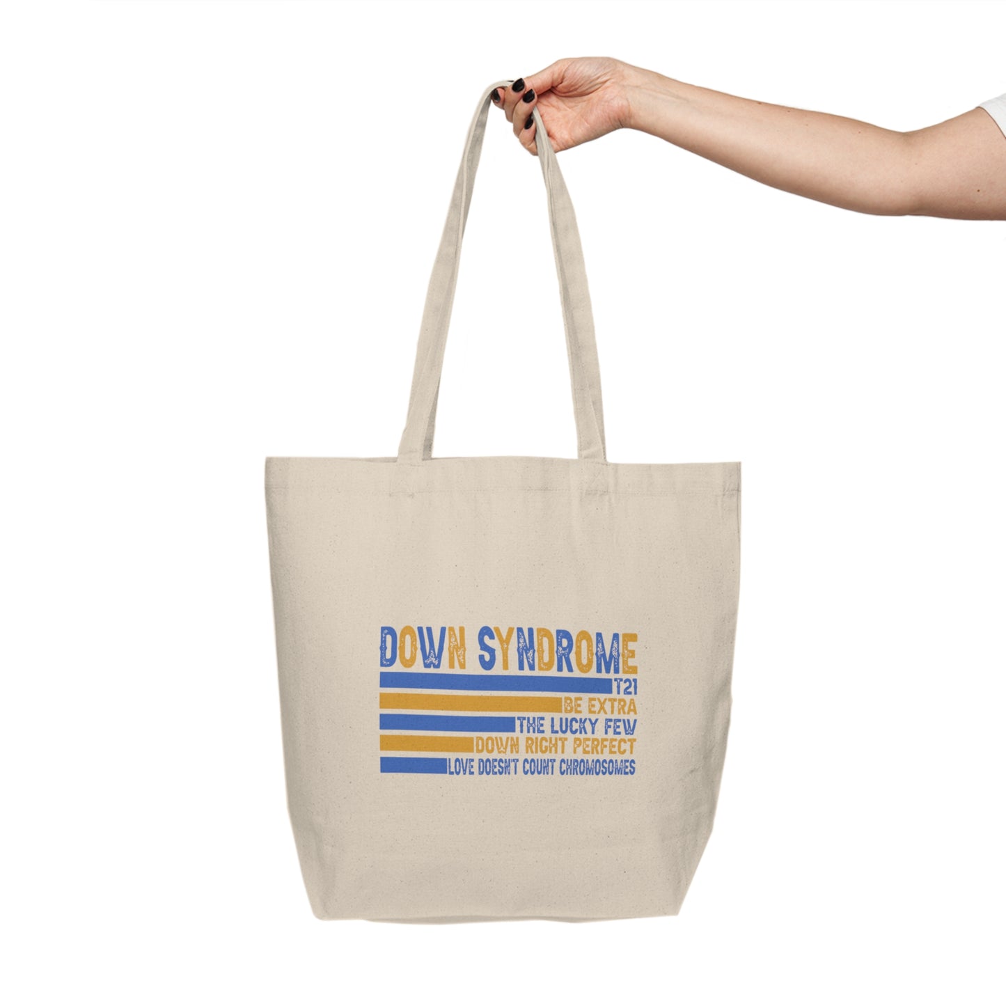 Down Syndrome Love Tote | Lucky Few Trisomy 21 Bag | Celebrate the Extra | T21 Awareness | Inclusion & Acceptance Gift.