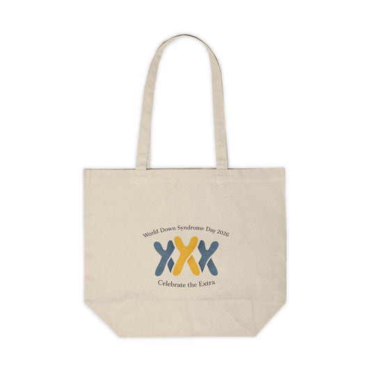 World Down Syndrome Day Canvas Shopping Tote — Celebrate the Extra Tote Bag