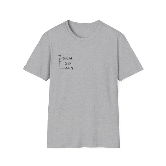 Send Them Isaiah 6:8 T-Shirt (Light Wash)| Mission Fundraiser Faith Tee | Christian Missions Shirt
