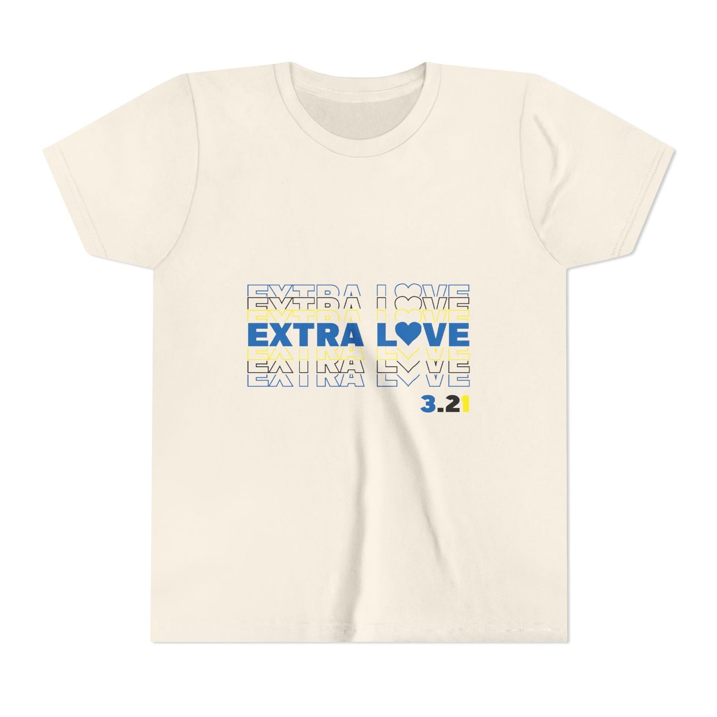 Extra Love 3:21 Youth Tee | Down Syndrome Awareness | Celebrate the Extra | World Down Syndrome Day