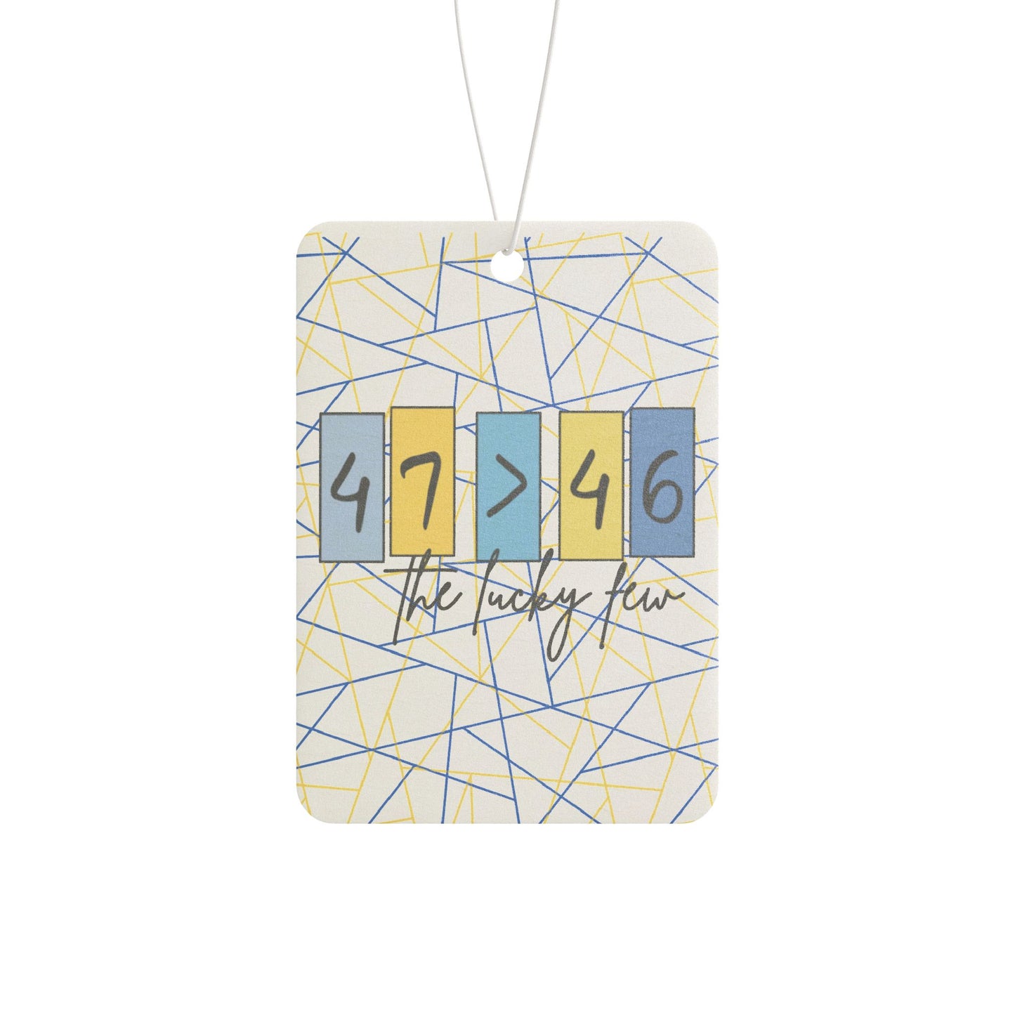 47>46 | Celebrate the Extra Car Air Freshener | Down Syndrome Awareness 3.21 | Trisomy 21 | World Down Syndrome Day | Inclusion & Advocacy Gift