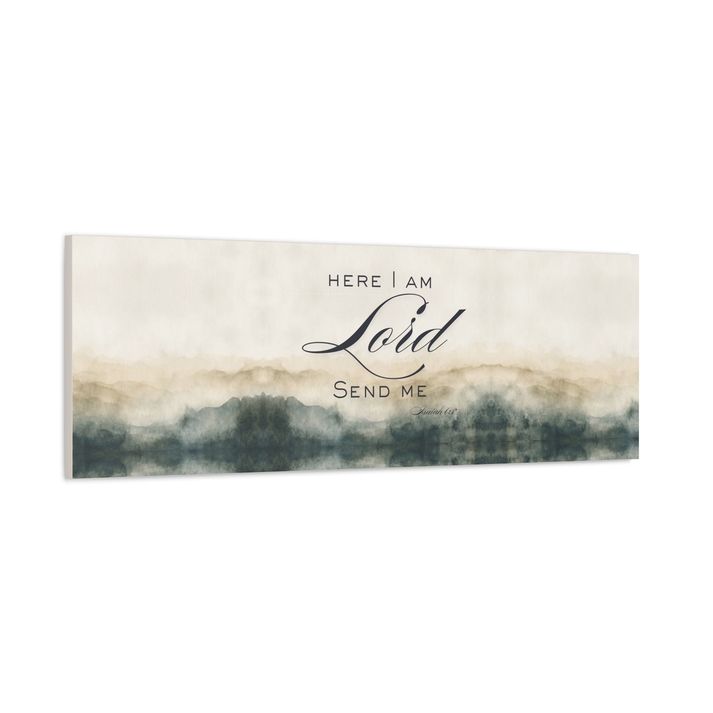 Here I Am, Lord – Send Me Canvas | Isaiah 6:8 Christian Wall Art | Mission & Faith Home Decor