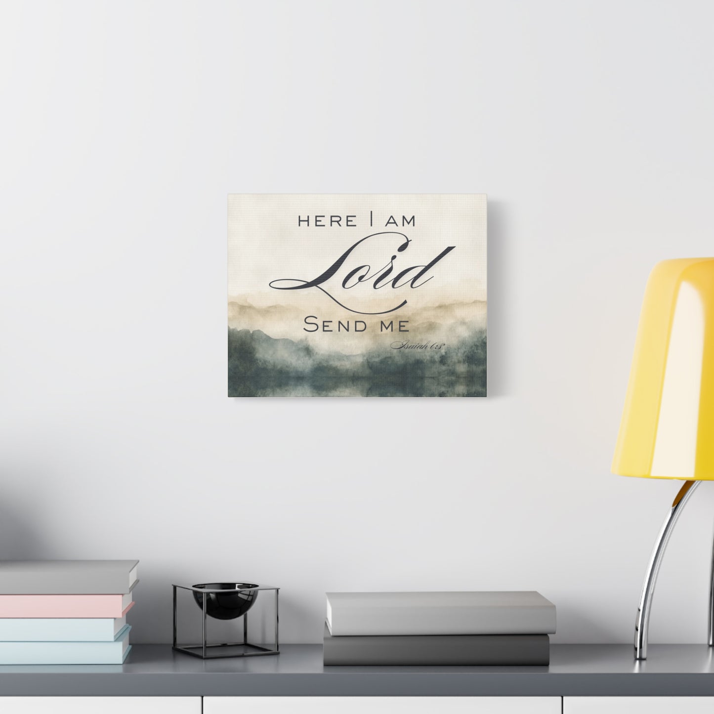Here I Am, Lord – Send Me Canvas | Isaiah 6:8 Christian Wall Art | Mission & Faith Home Decor