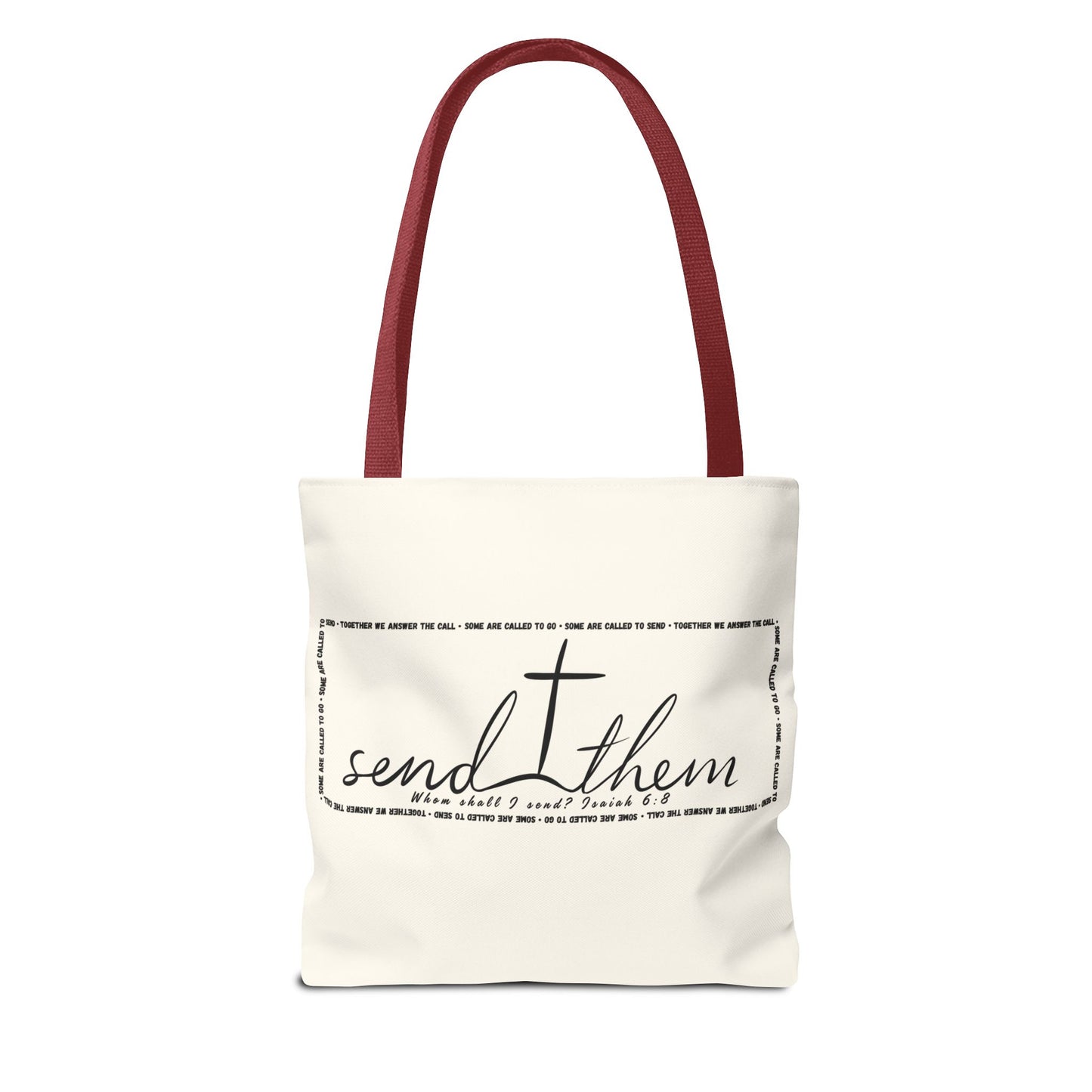 Send Them Tote Bag | Isaiah 6:8 Mission Tote | Christian Market & Everyday Carry Bag