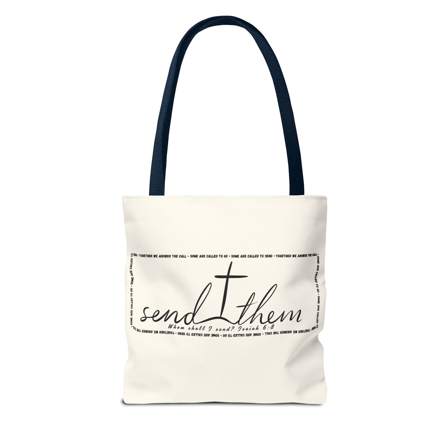 Send Them Tote Bag | Isaiah 6:8 Mission Tote | Christian Market & Everyday Carry Bag
