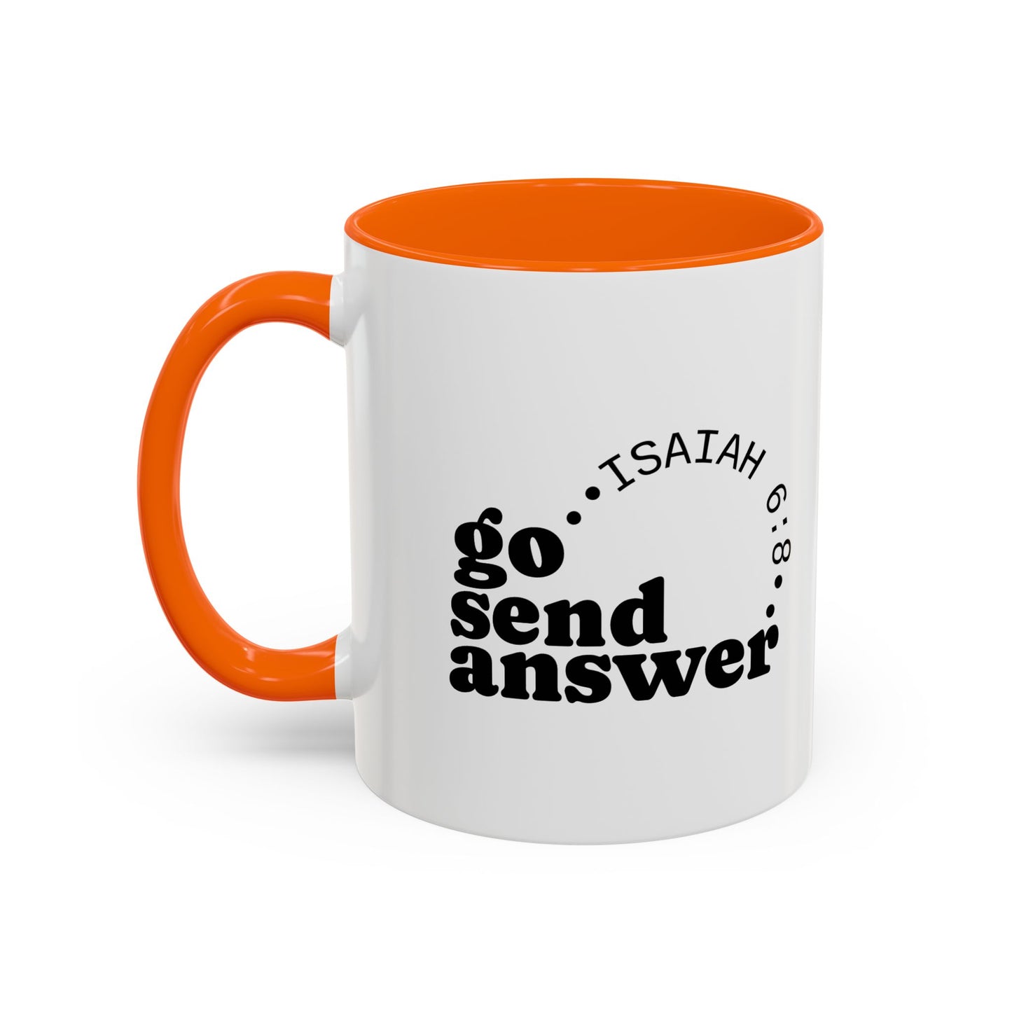 Go Send Answer— Accent Coffee Mug 11oz