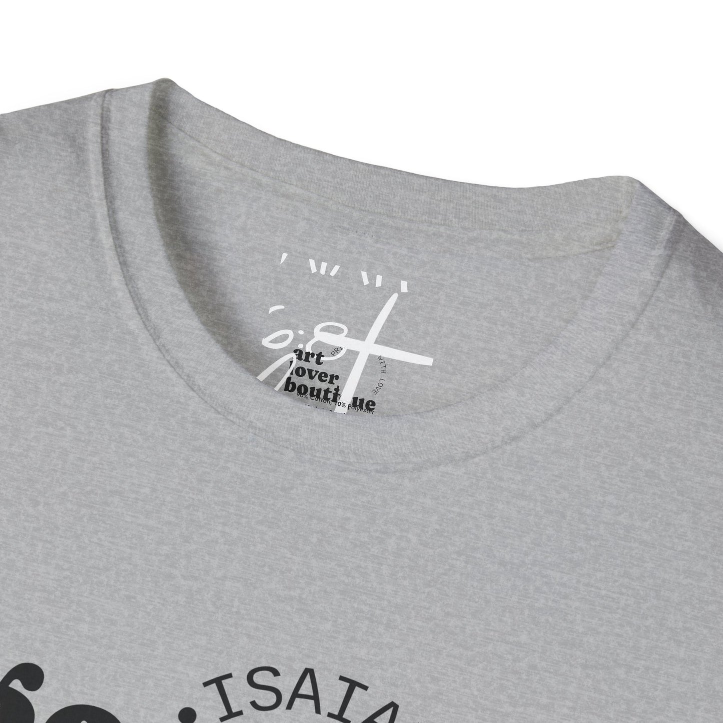 Go Send Answer Isaiah 6:8 Light Wash T-Shirt | Mission Fundraiser Faith Tee | Christian Missions Shirt