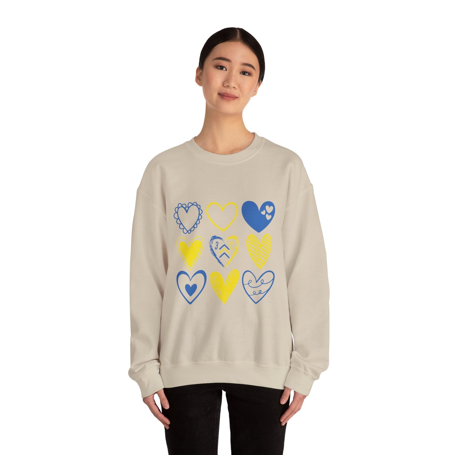 3:21 Heart Doodles Sweatshirt | Down Syndrome Awareness Crewneck | Celebrate the Extra