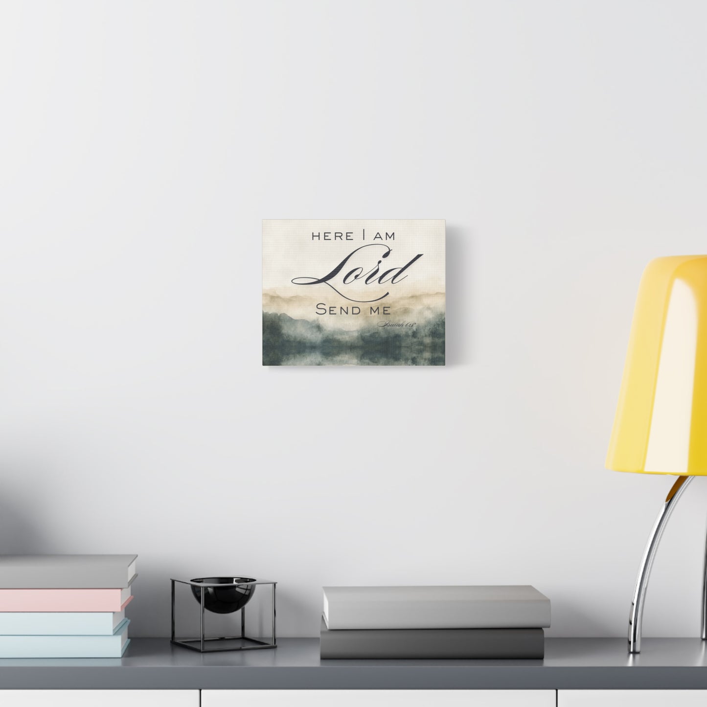 Here I Am, Lord – Send Me Canvas | Isaiah 6:8 Christian Wall Art | Mission & Faith Home Decor