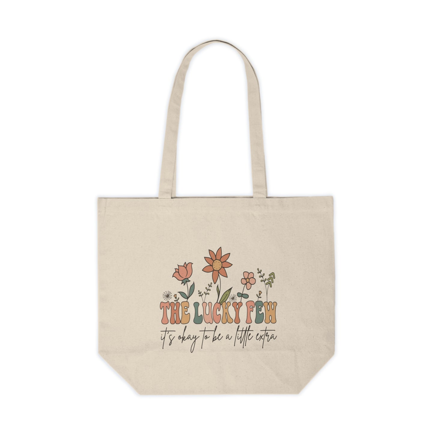 The Lucky Few Floral Tote | Down Syndrome Awareness Gift | Celebrate the Extra | Trisomy 21 Inclusion Bag | Special Needs Mom Gift