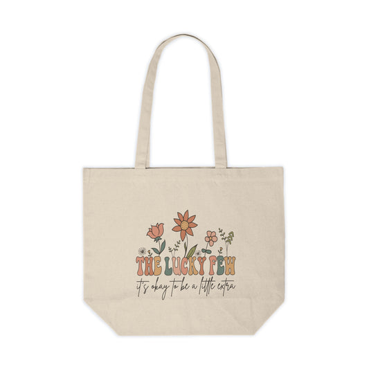 The Lucky Few Floral Tote | Down Syndrome Awareness Gift | Celebrate the Extra | Trisomy 21 Inclusion Bag | Special Needs Mom Gift