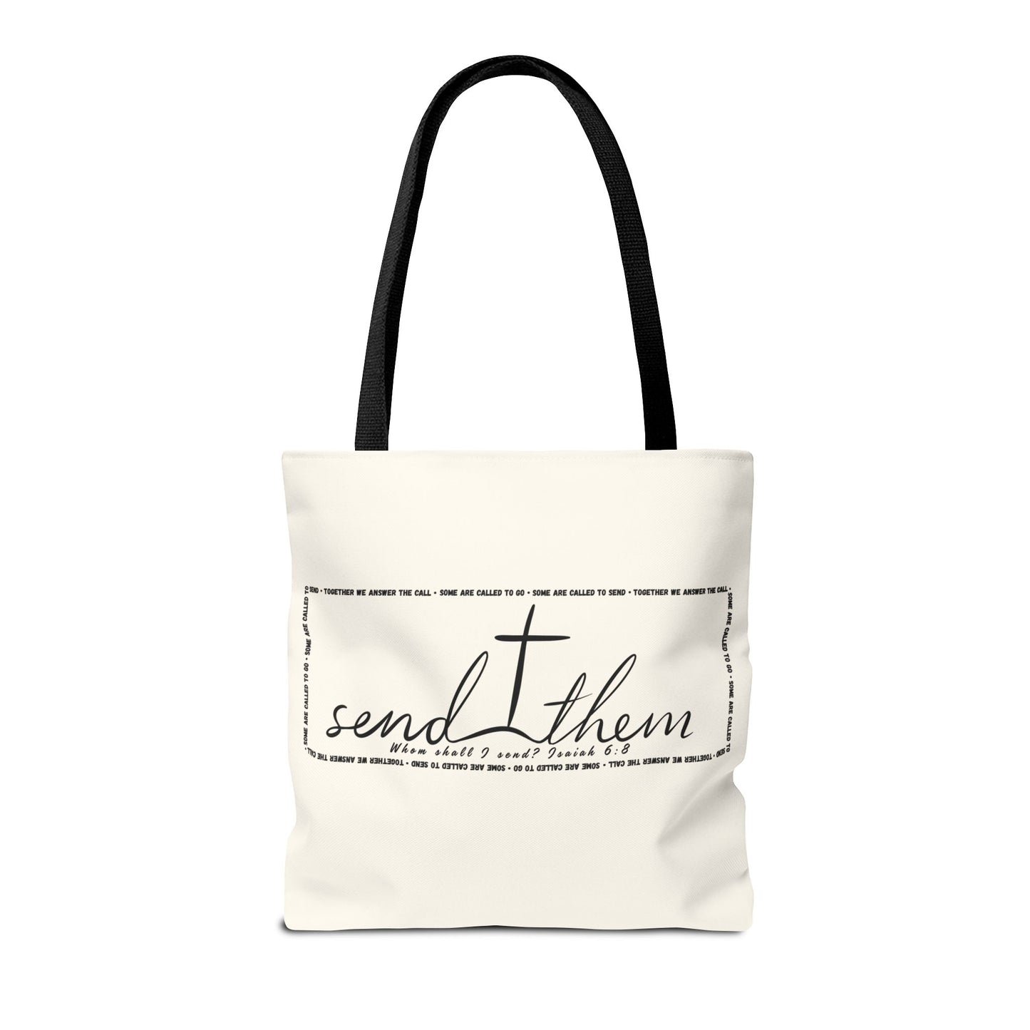 Send Them Tote Bag | Isaiah 6:8 Mission Tote | Christian Market & Everyday Carry Bag