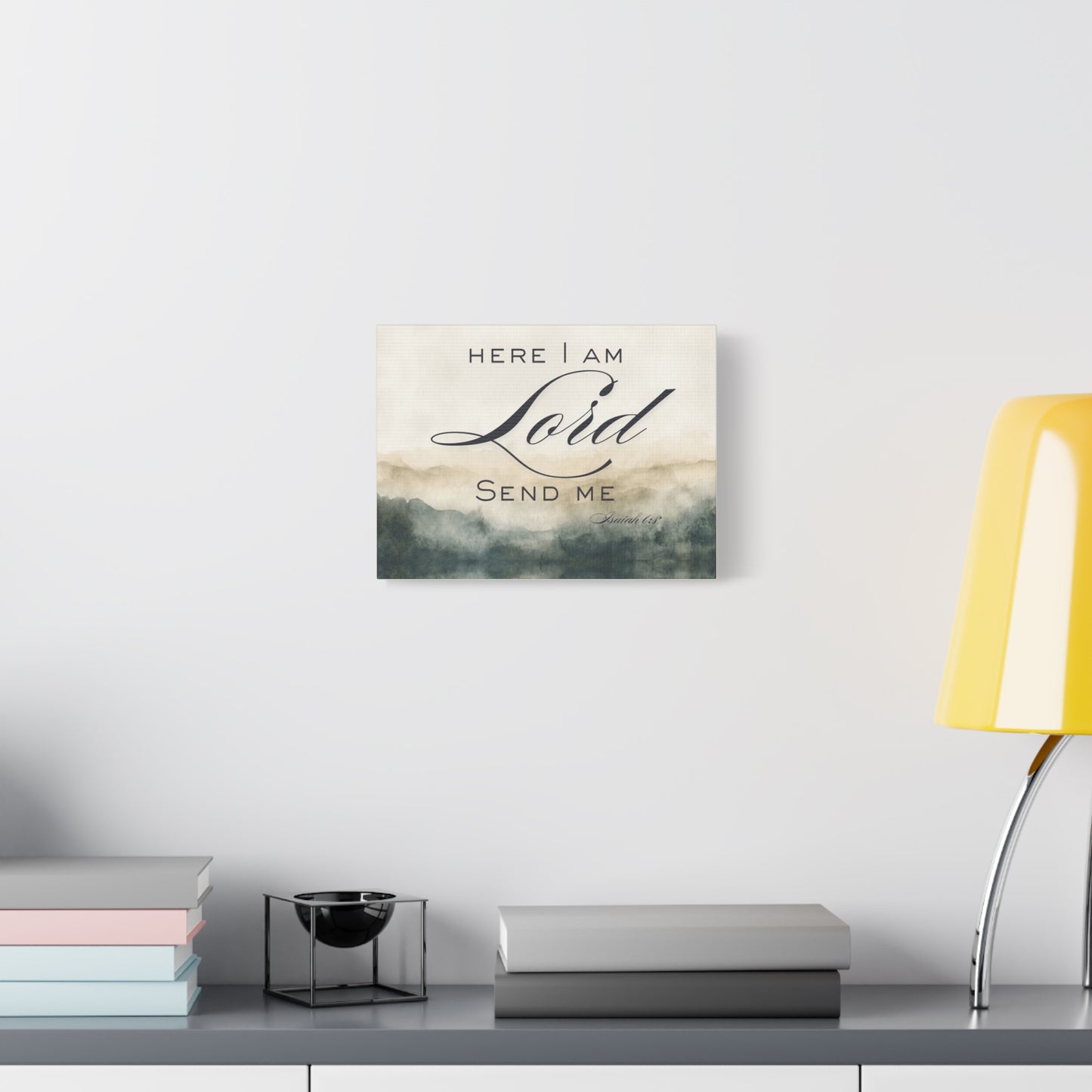 Here I Am, Lord – Send Me Canvas | Isaiah 6:8 Christian Wall Art | Mission & Faith Home Decor