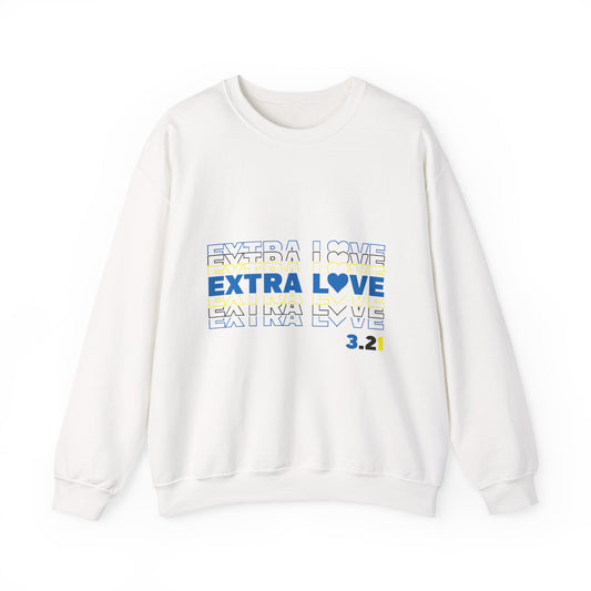 Extra Love 3:21 Sweatshirt | Down Syndrome Awareness Crewneck | Celebrate the Extra