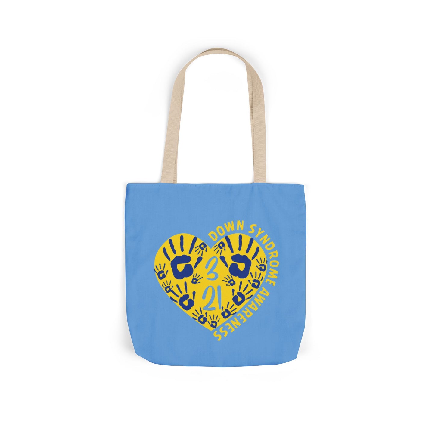 Celebrate the Extra Canvas Tote | Down Syndrome Awareness 3.21 | Trisomy 21 Bag | World Down Syndrome Day | Inclusion Tote with Color Strap Options