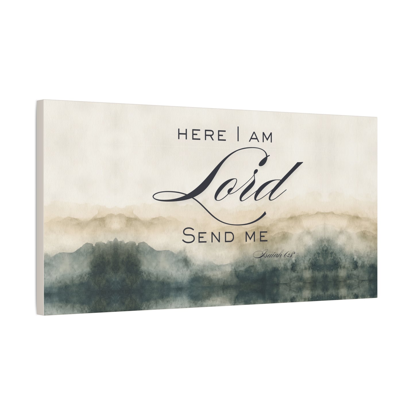 Here I Am, Lord – Send Me Canvas | Isaiah 6:8 Christian Wall Art | Mission & Faith Home Decor