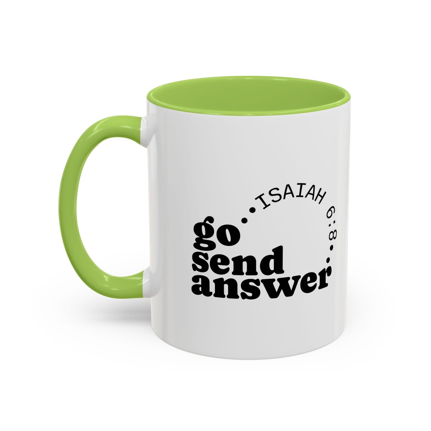 Go Send Answer— Accent Coffee Mug 11oz