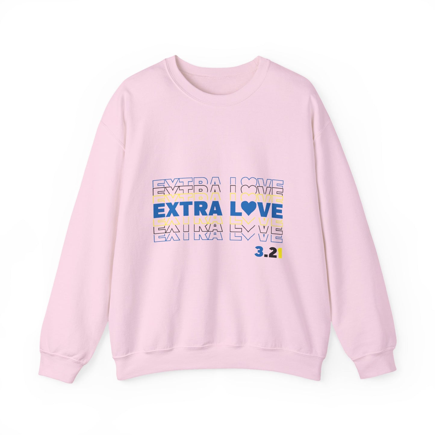 Extra Love 3:21 Sweatshirt | Down Syndrome Awareness Crewneck | Celebrate the Extra