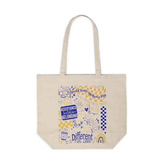 World Down Syndrome Day Tote | 3.21 Awareness Bag | Different Not Less | Celebrate the Extra | Acceptance Inclusion Belonging Tote