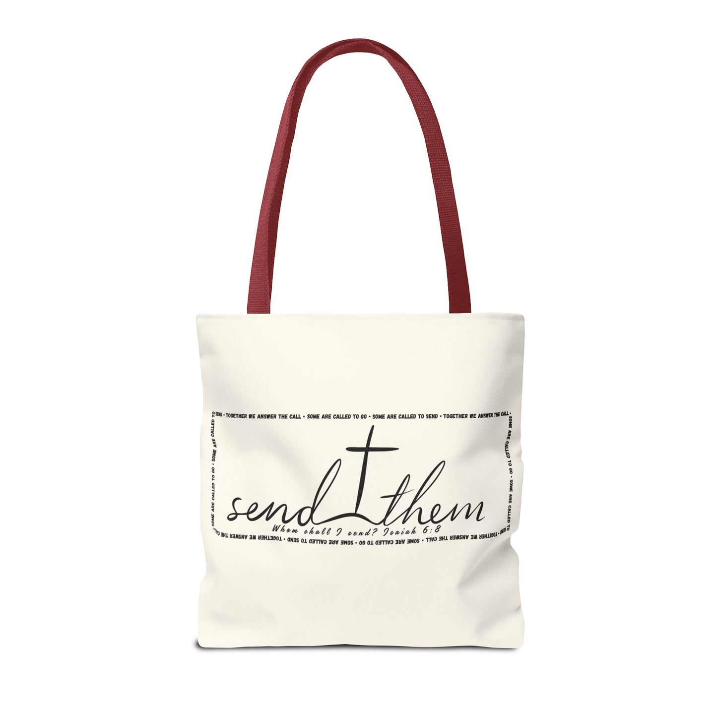 Send Them Tote Bag | Isaiah 6:8 Mission Tote | Christian Market & Everyday Carry Bag