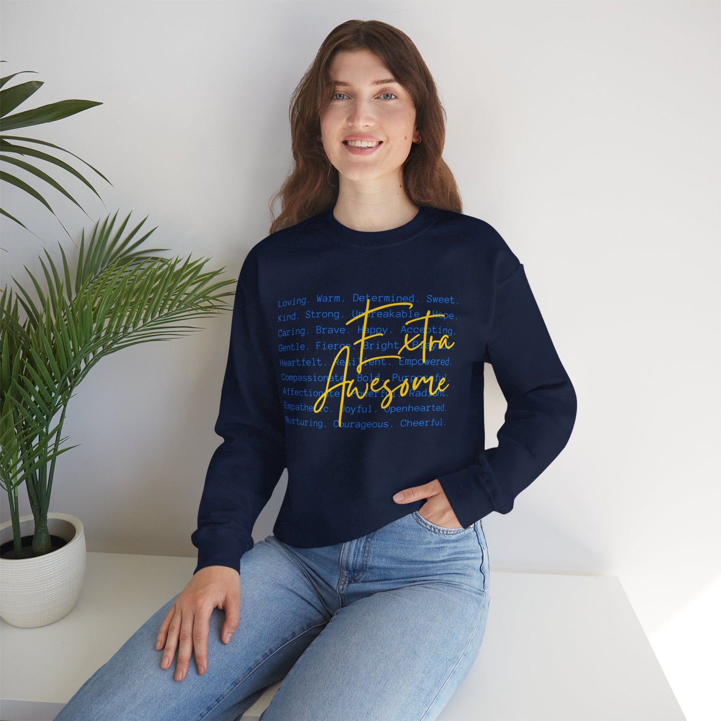 Extra Awesome Sweatshirt | Down Syndrome Awareness Crewneck | Celebrate the Extra