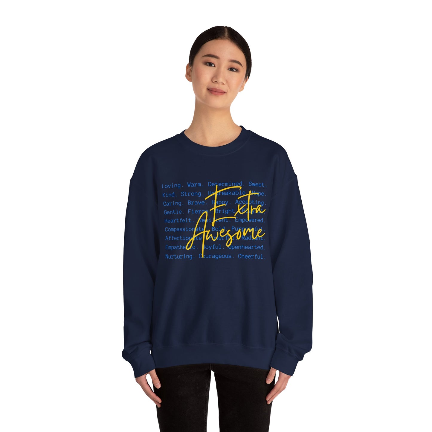Extra Awesome Sweatshirt | Down Syndrome Awareness Crewneck | Celebrate the Extra