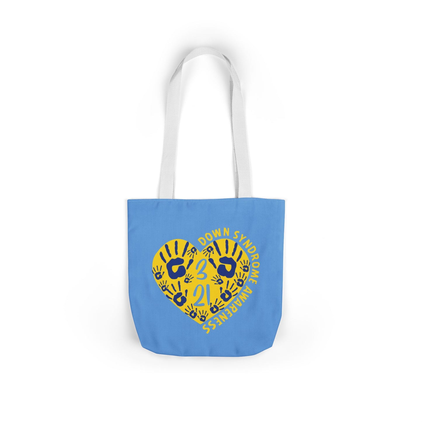 Celebrate the Extra Canvas Tote | Down Syndrome Awareness 3.21 | Trisomy 21 Bag | World Down Syndrome Day | Inclusion Tote with Color Strap Options