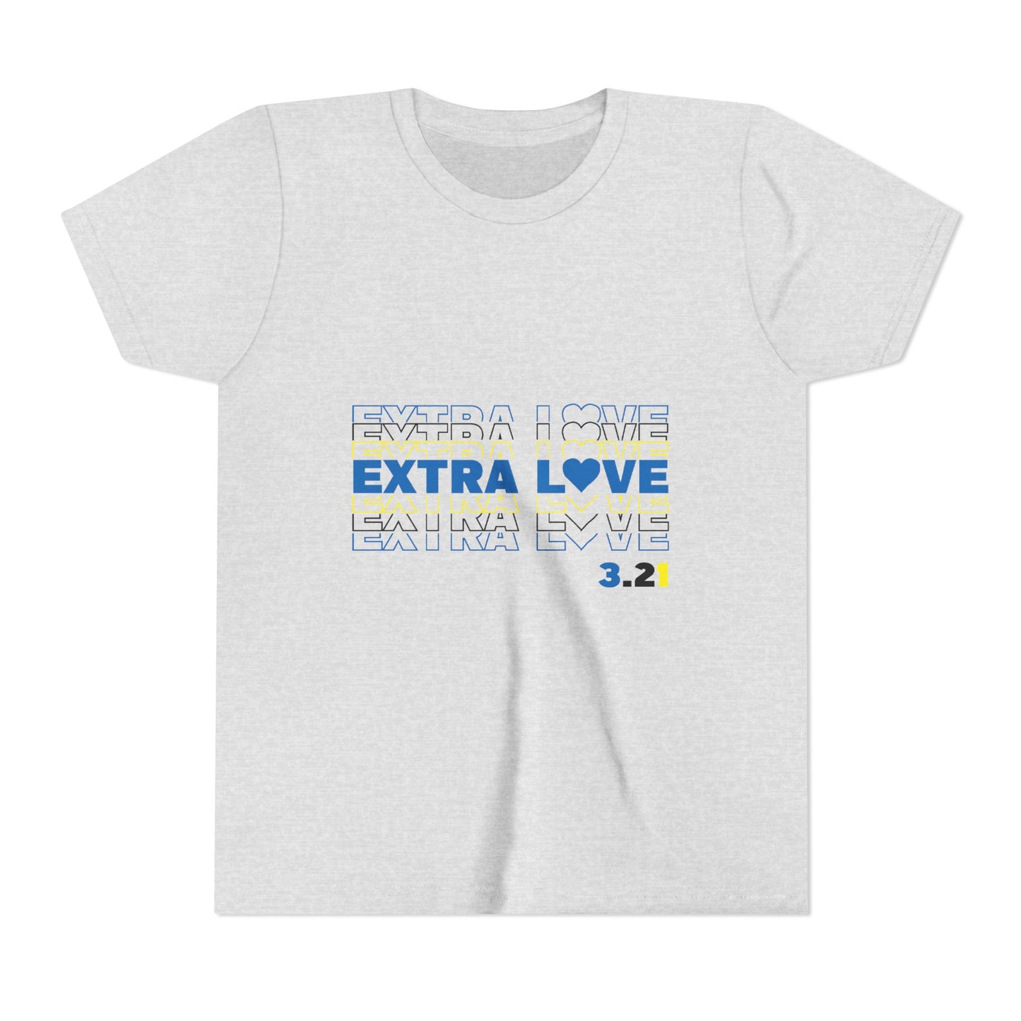 Extra Love 3:21 Youth Tee | Down Syndrome Awareness | Celebrate the Extra | World Down Syndrome Day