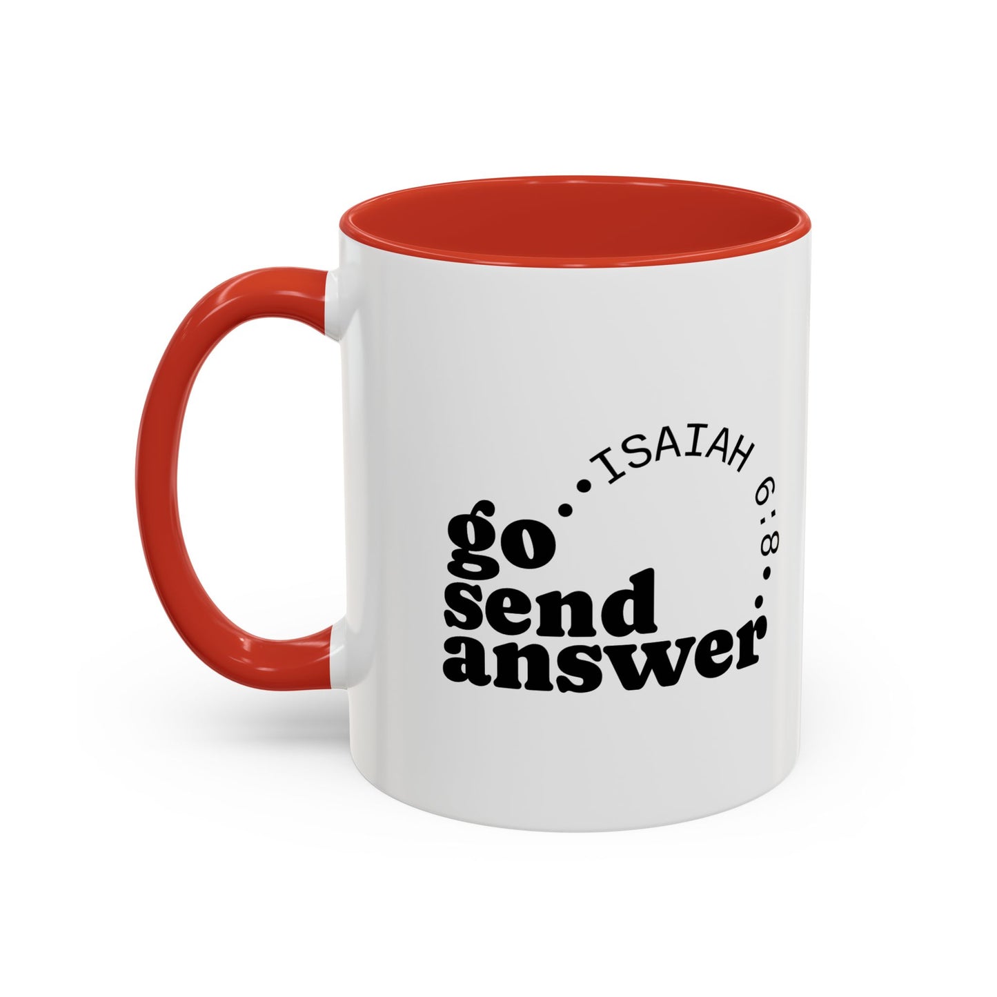 Go Send Answer— Accent Coffee Mug 11oz