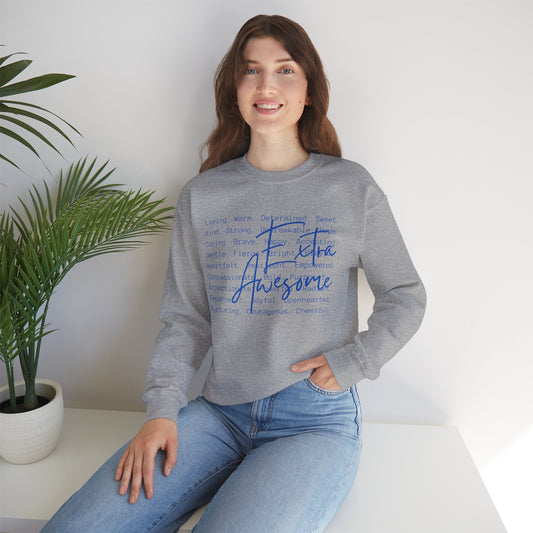 Extra Awesome Sweatshirt | Down Syndrome Awareness Crewneck | Celebrate the Extra