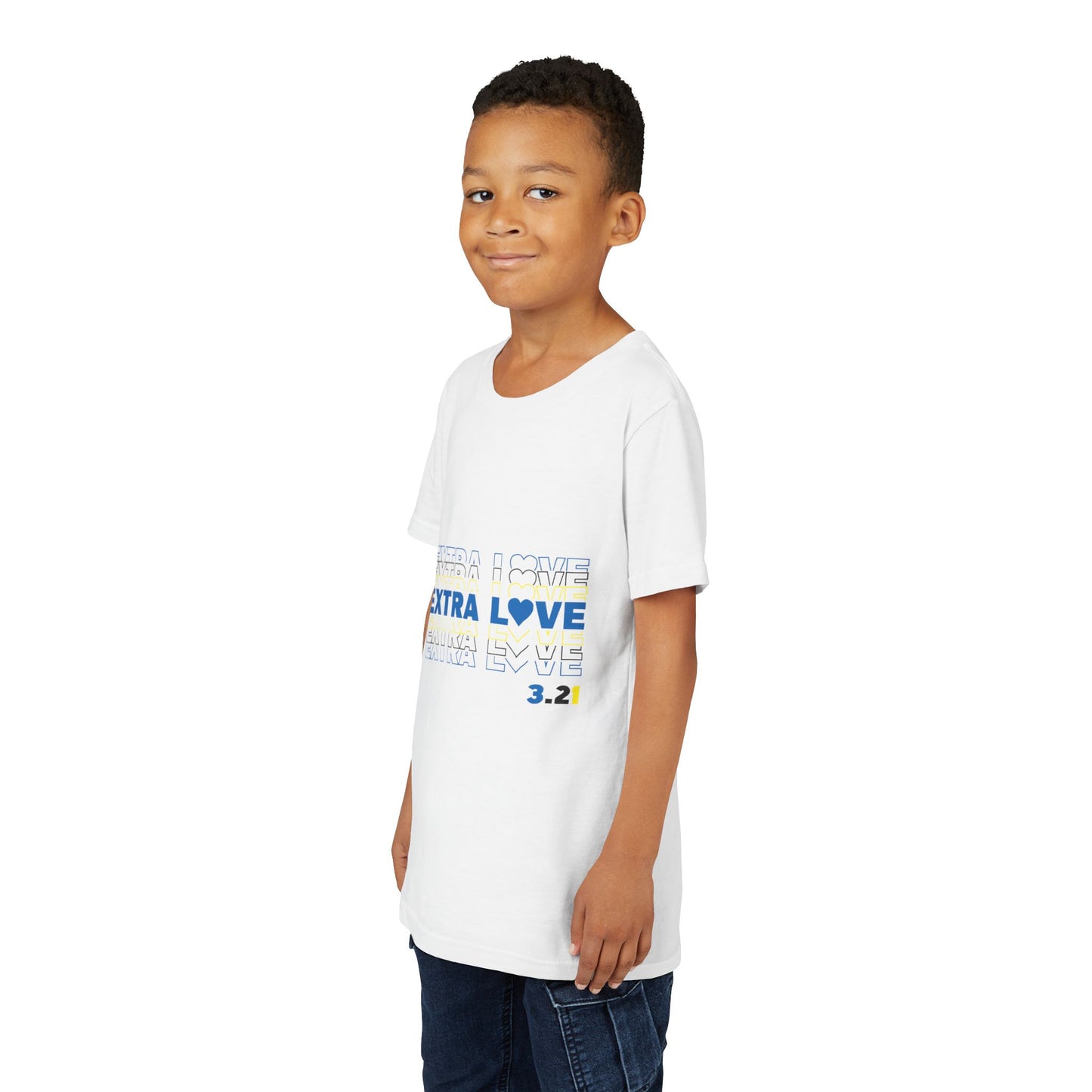 Extra Love 3:21 Youth Tee | Down Syndrome Awareness | Celebrate the Extra | World Down Syndrome Day