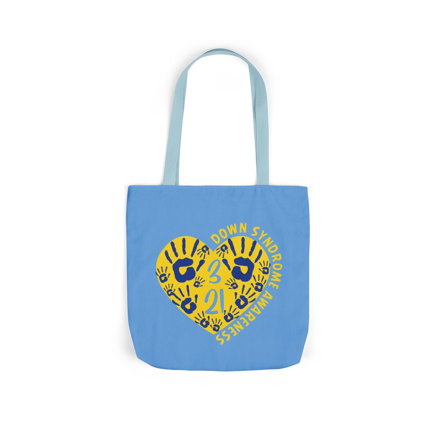 Celebrate the Extra Canvas Tote | Down Syndrome Awareness 3.21 | Trisomy 21 Bag | World Down Syndrome Day | Inclusion Tote with Color Strap Options