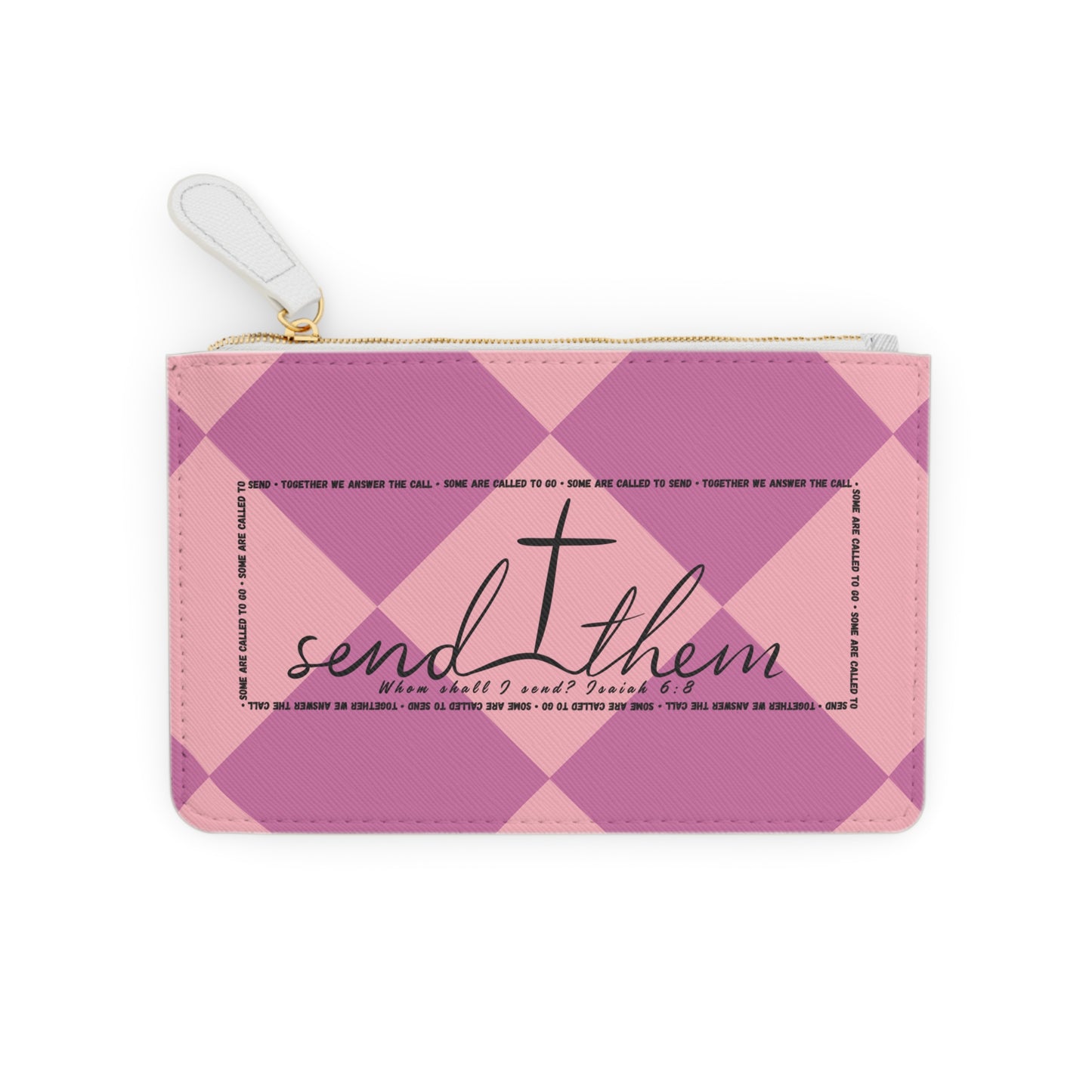 Send Them Mini Clutch | Isaiah 6:8 Faith Wristlet | Mission Fundraiser Accessory