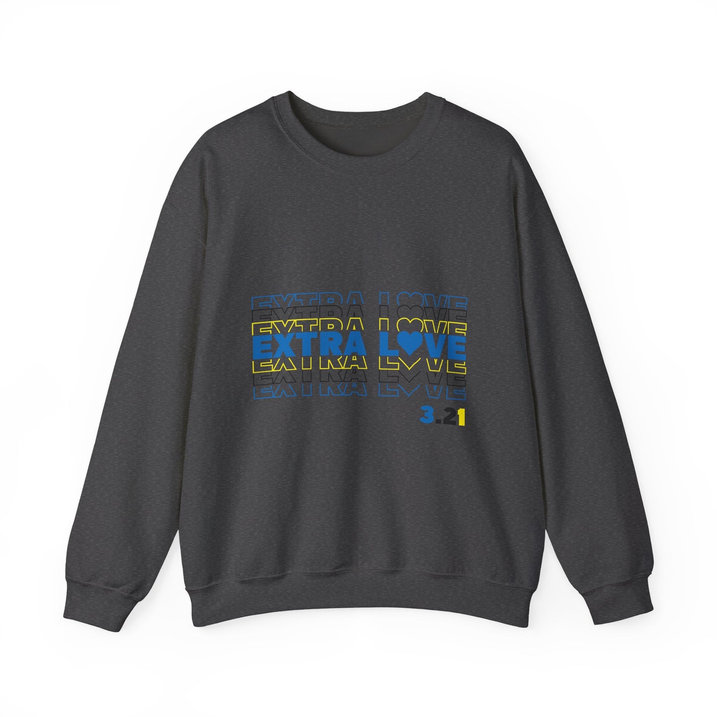 Extra Love 3:21 Sweatshirt | Down Syndrome Awareness Crewneck | Celebrate the Extra