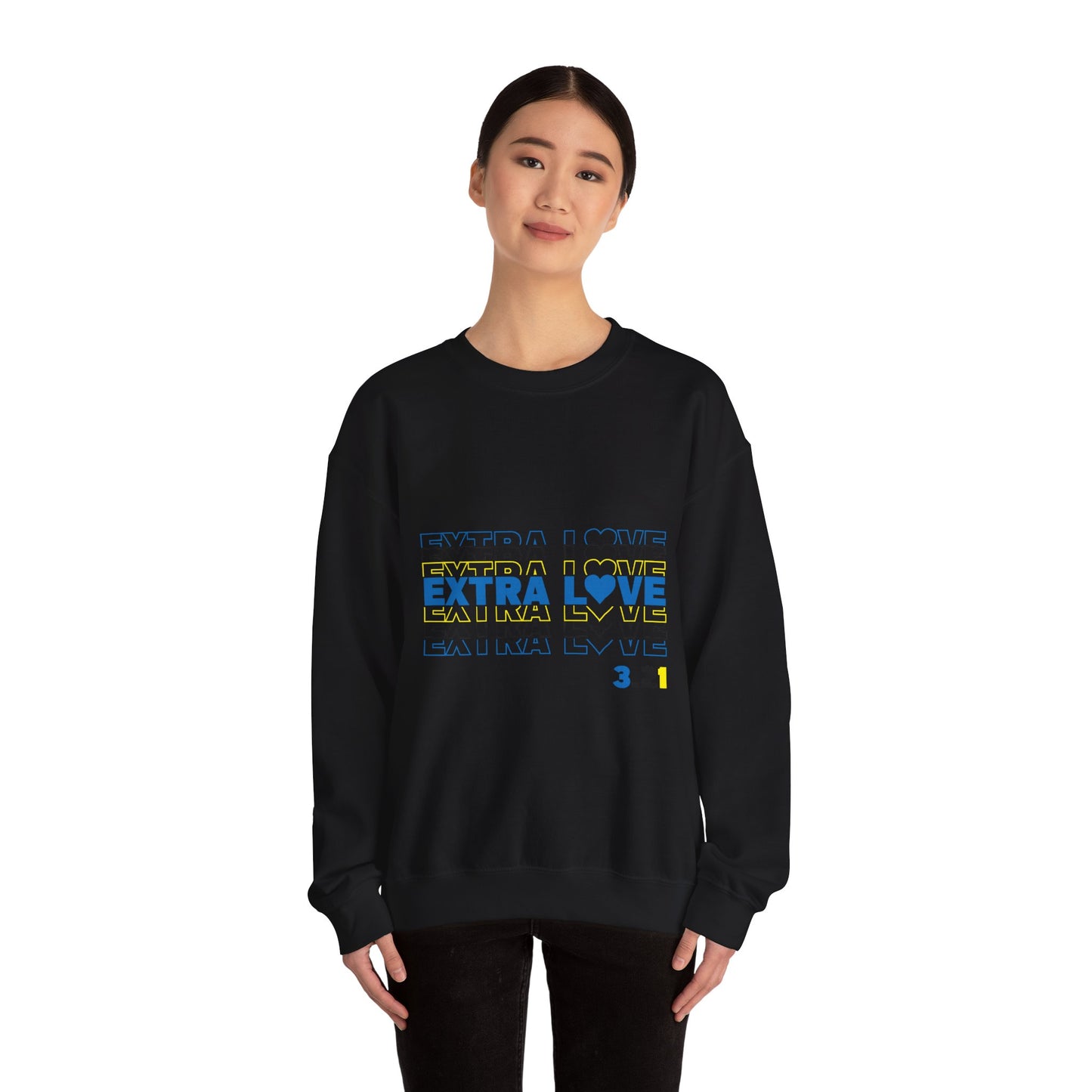 Extra Love 3:21 Sweatshirt | Down Syndrome Awareness Crewneck | Celebrate the Extra