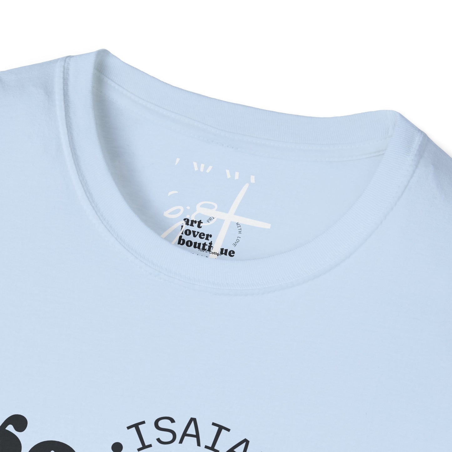 Go Send Answer Isaiah 6:8 Light Wash T-Shirt | Mission Fundraiser Faith Tee | Christian Missions Shirt