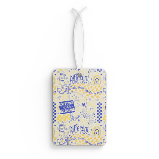 T21- Collage | Celebrate the Extra Car Air Freshener | Down Syndrome Awareness 3.21 | Trisomy 21 | World Down Syndrome Day | Inclusion & Advocacy Gift