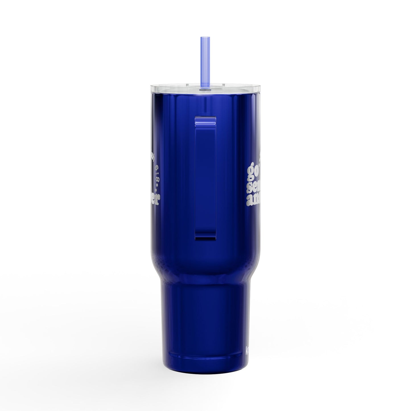 Go, Send, Answer-Send Them Collection- 40oz Engraved Travel Tumbler with Straw