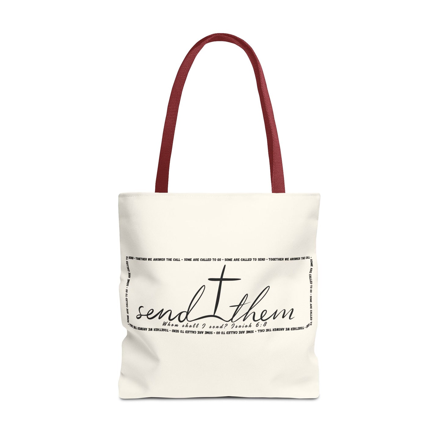 Send Them Tote Bag | Isaiah 6:8 Mission Tote | Christian Market & Everyday Carry Bag