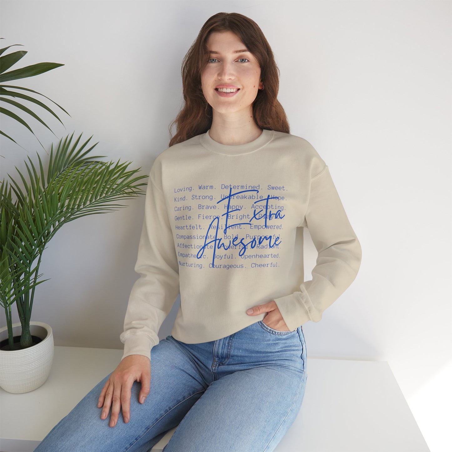 Extra Awesome Sweatshirt | Down Syndrome Awareness Crewneck | Celebrate the Extra