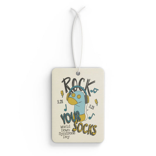 Copy of Rock Your Socks | Celebrate the Extra Car Air Freshener | Down Syndrome Awareness 3.21 | Trisomy 21 | World Down Syndrome Day | Inclusion & Advocacy Gift
