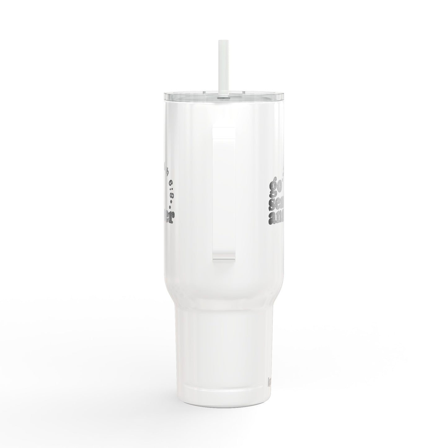 Go, Send, Answer-Send Them Collection- 40oz Engraved Travel Tumbler with Straw