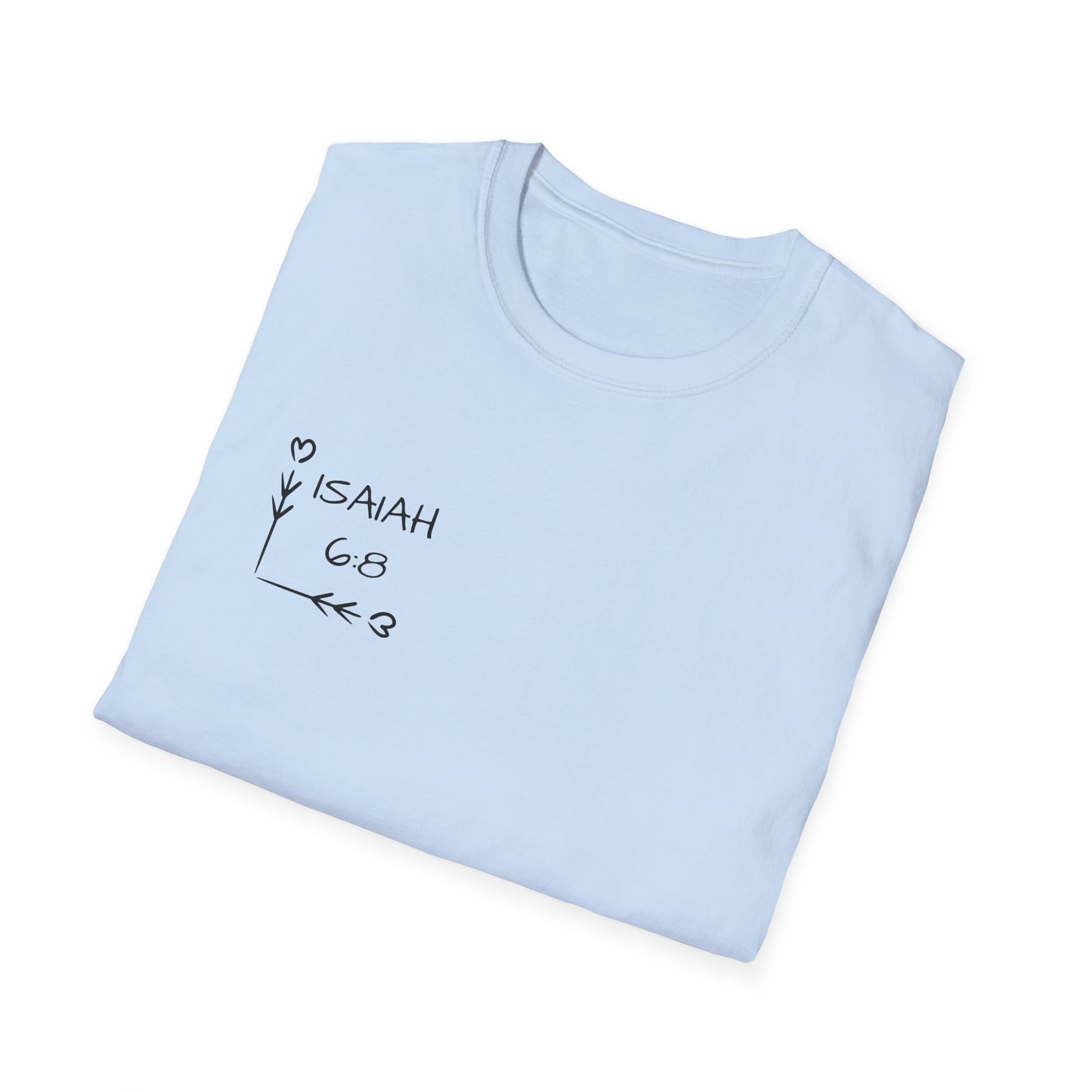 Send Them Isaiah 6:8 T-Shirt (Light Wash)| Mission Fundraiser Faith Tee | Christian Missions Shirt