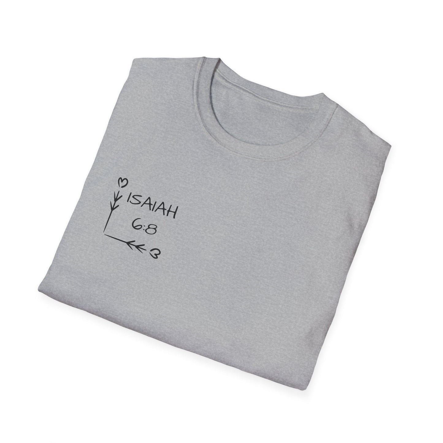 Send Them Isaiah 6:8 T-Shirt (Light Wash)| Mission Fundraiser Faith Tee | Christian Missions Shirt