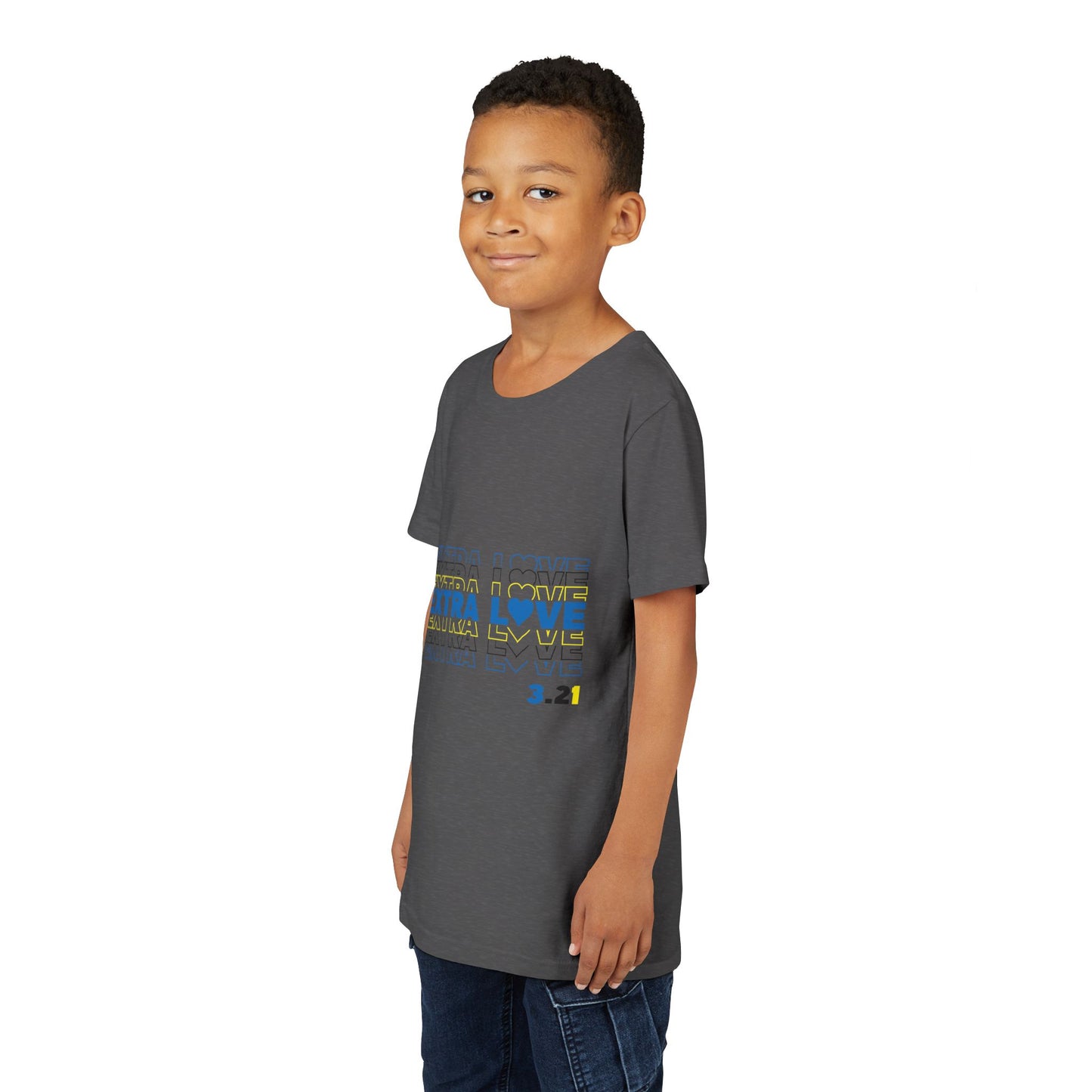 Extra Love 3:21 Youth Tee | Down Syndrome Awareness | Celebrate the Extra | World Down Syndrome Day